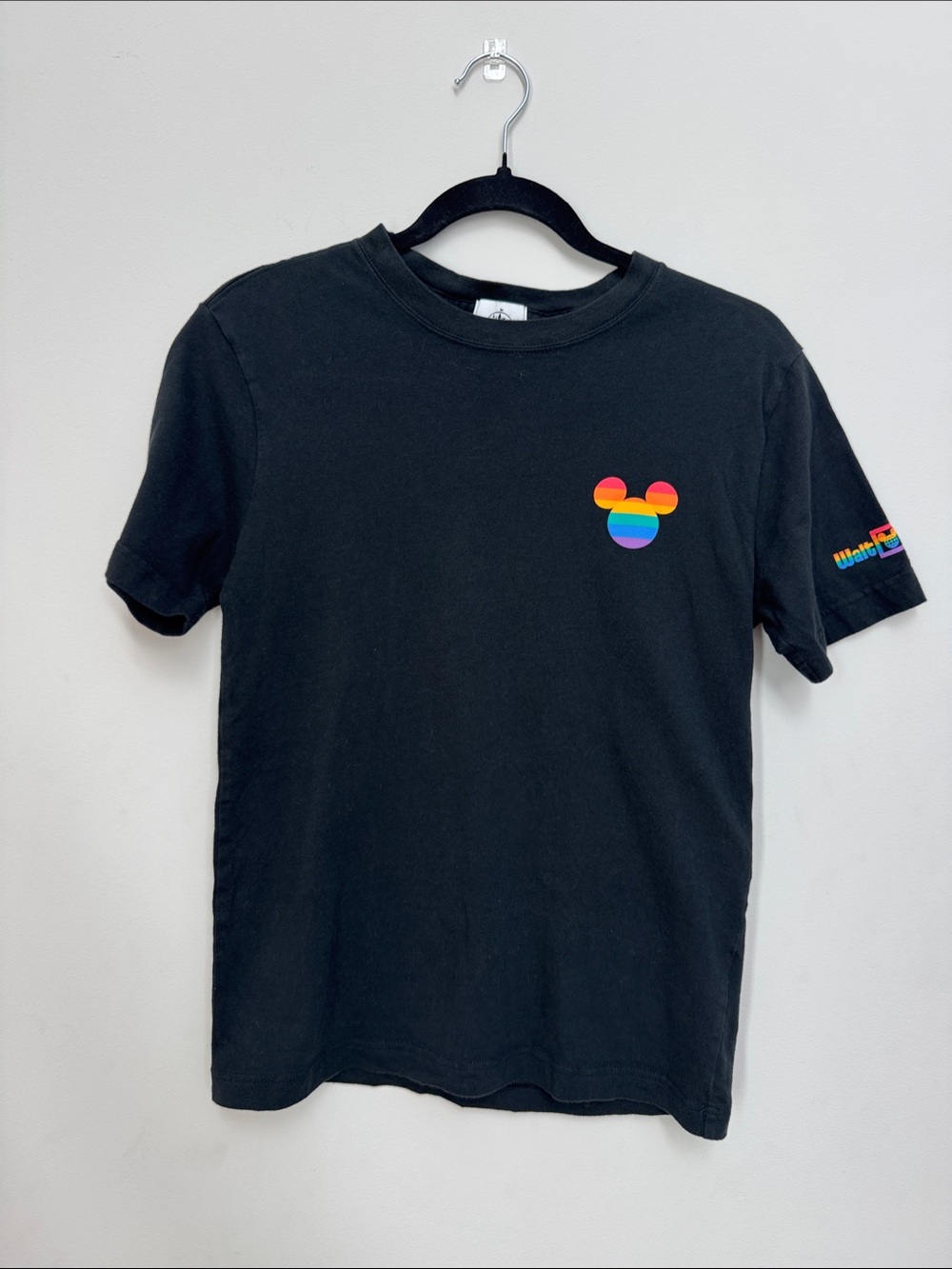Disney Walt Disney World Rainbow Mickey Tee Pride Logo Short Sleeve XS